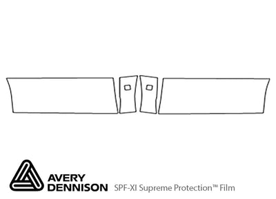 monte carlo Avery Dennison Clear Bra Door Cup Precut PPF Diagram