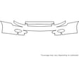monte carlo Avery Dennison Clear Bra Bumper Precut PPF Diagram