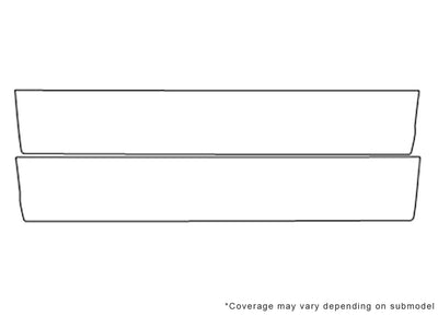 monte carlo 3M Clear Bra Door Cup Precut PPF Diagram