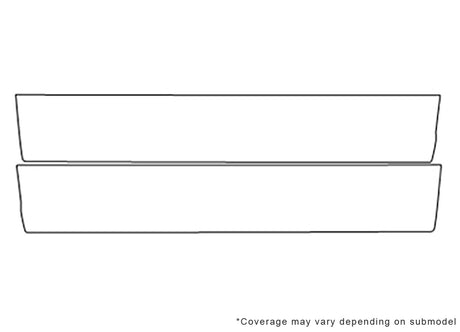 monte carlo 3M Clear Bra Door Cup Precut PPF Diagram