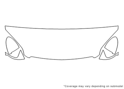 monte carlo 3M Clear Bra Hood Precut PPF Diagram