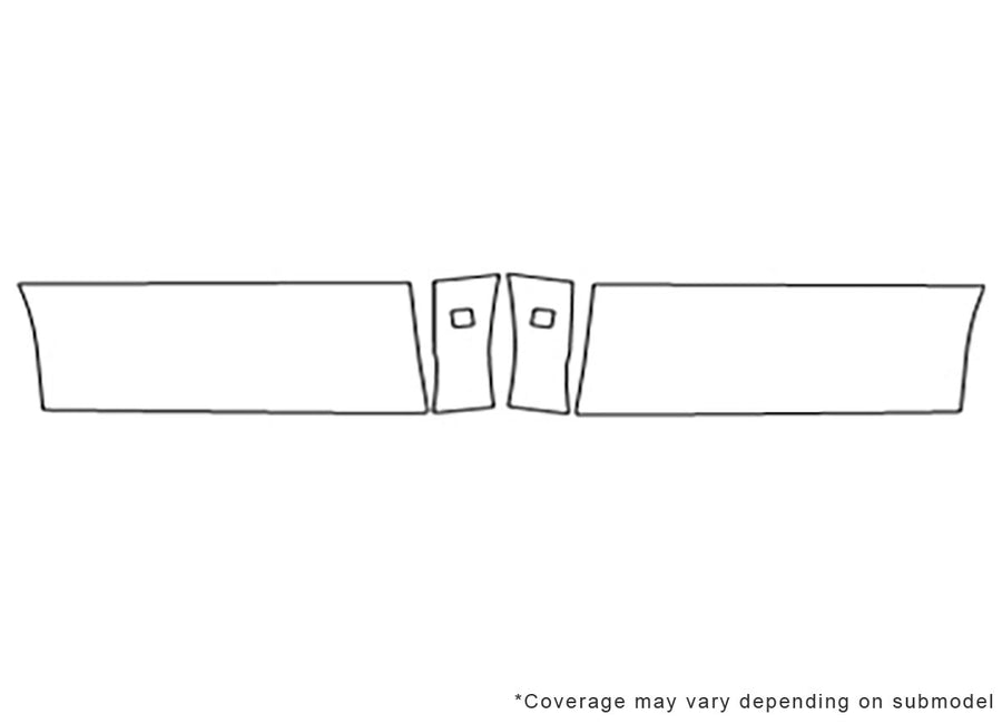 monte carlo 3M Clear Bra Door Cup Precut PPF Diagram