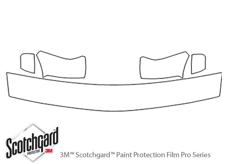 s-10 3M Clear Bra Hood Precut PPF Diagram
