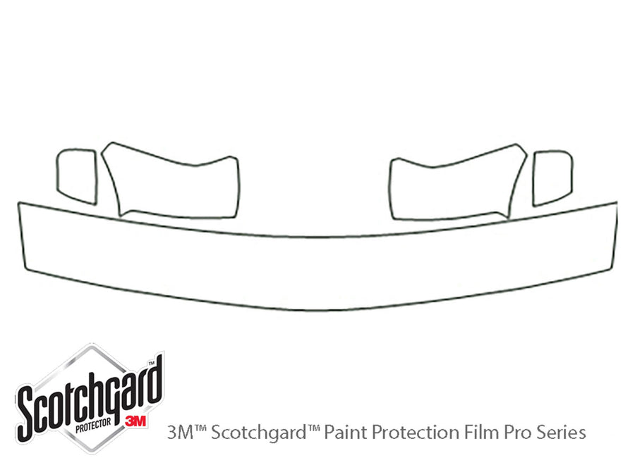 s-10 3M Clear Bra Hood Precut PPF Diagram