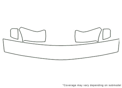 s-10 Avery Dennison Clear Bra Hood Precut PPF Diagram