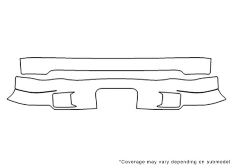 s-10 Avery Dennison Clear Bra Bumper Precut PPF Diagram