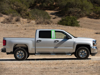 chevrolet silverado 2014-2018 (1500 crew / extended cab) Pillar Post Trim Installation Location
