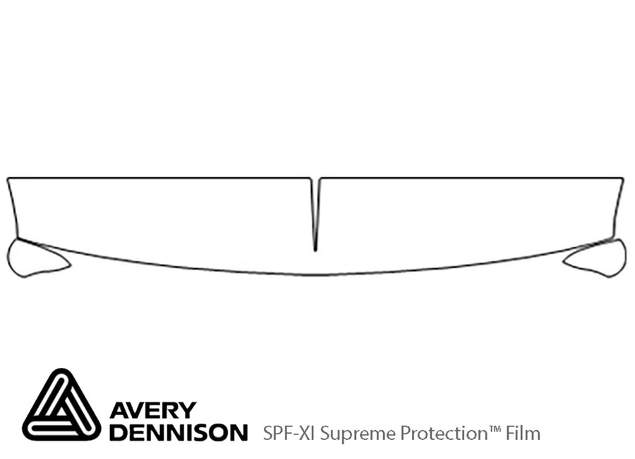 silverado Avery Dennison Clear Bra Hood Precut PPF Diagram