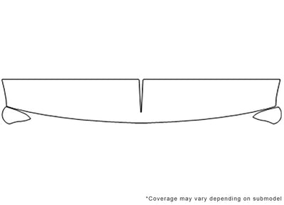 silverado 3M Clear Bra Hood Precut PPF Diagram