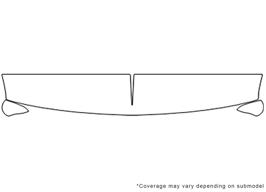 silverado 3M Clear Bra Hood Precut PPF Diagram