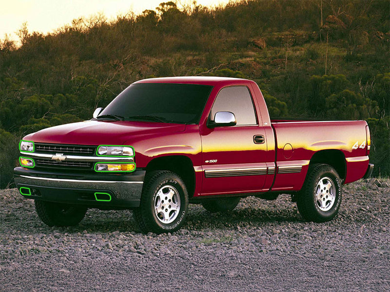 chevrolet silverado 1999-2002 Headlight Protection Installation Location