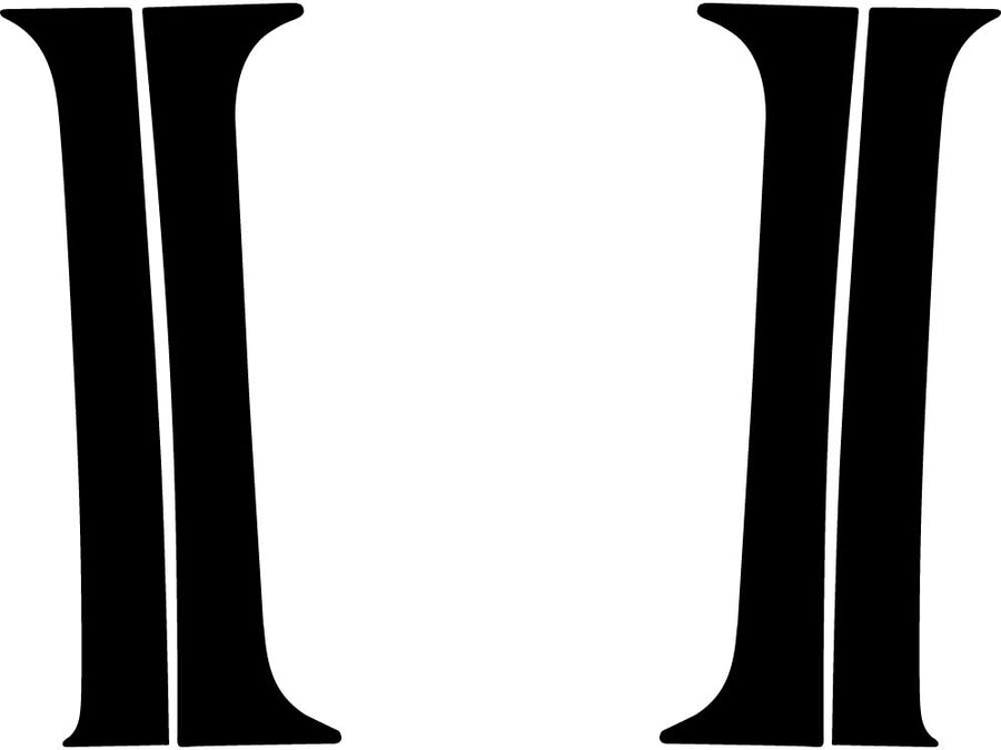 chevrolet silverado 2000-2006 (extended cab) Matte Black Pillar Trim Diagram