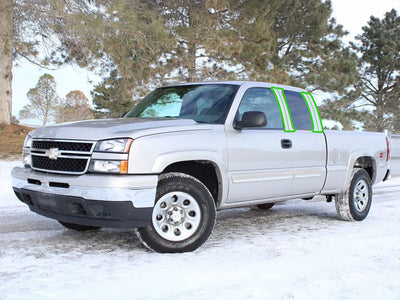 chevrolet silverado 2000-2006 (regular / crew cab) Pillar Post Trim Installation Location