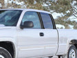 chevrolet silverado 2000-2006 (regular / crew cab) Brushed Aluminum Black Pillar Cover Diagram