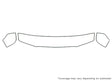 silverado 3M Clear Bra Hood Precut PPF Diagram