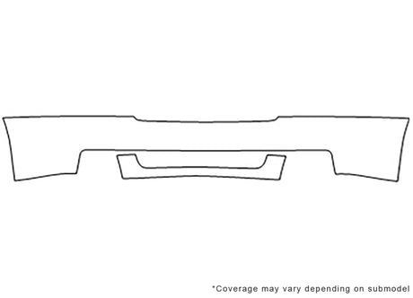 silverado Avery Dennison Clear Bra Bumper Precut PPF Diagram