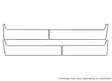 silverado 3M Clear Bra Door Cup Precut PPF Diagram