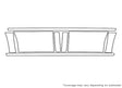 silverado 3M Clear Bra Door Cup Precut PPF Diagram