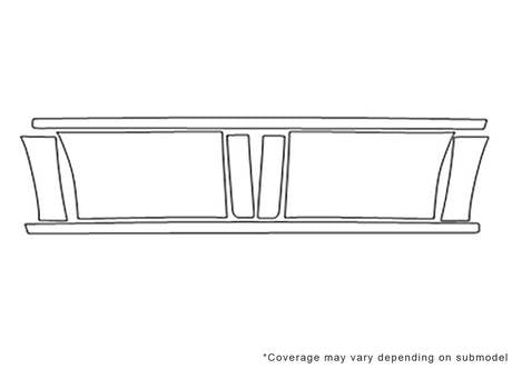 silverado Avery Dennison Clear Bra Door Cup Precut PPF Diagram