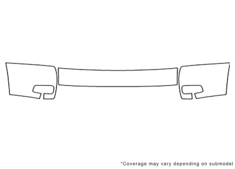 silverado Avery Dennison Clear Bra Bumper Precut PPF Diagram