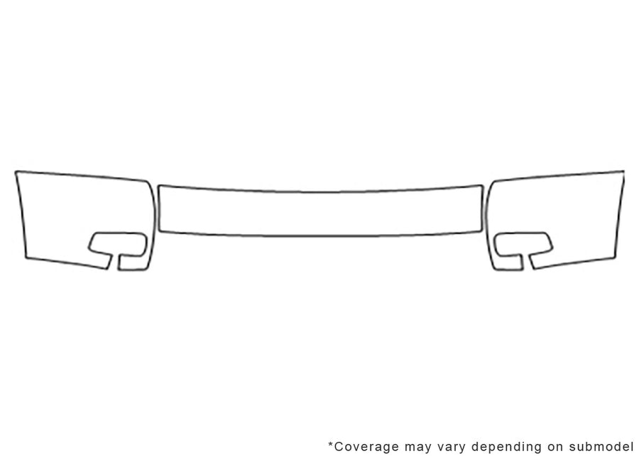 silverado Avery Dennison Clear Bra Bumper Precut PPF Diagram
