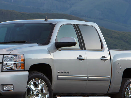 chevrolet silverado 2007-2013 (regular / crew cab) Carbon Fiber Pillar Cover Diagram