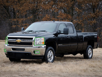 chevrolet silverado 2007-2014 (2500 / 3500) Headlight Protection Installation Location
