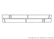 silverado 3M Clear Bra Door Cup Precut PPF Diagram
