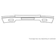 silverado 3M Clear Bra Bumper Precut PPF Diagram