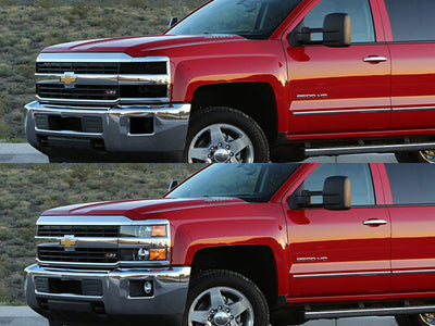 chevrolet silverado 2014-2015 (1500) Headlight Tint Appearance