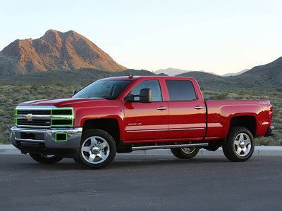 chevrolet silverado 2014-2015 (1500) Headlight Tint Location
