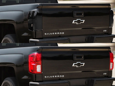 silverado Before and After Smoked Taillights