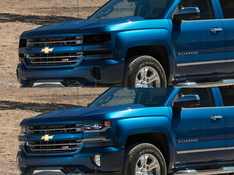 chevrolet silverado 2016-2018 (1500) Headlight Tint Appearance