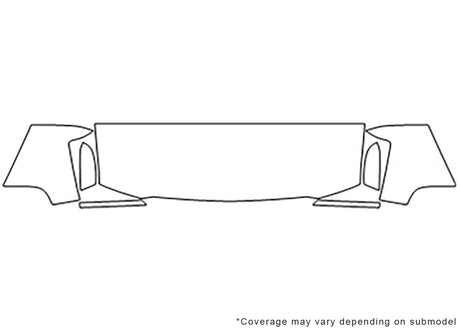 silverado 3M Clear Bra Hood Precut PPF Diagram