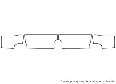 silverado Avery Dennison Clear Bra Door Cup Precut PPF Diagram