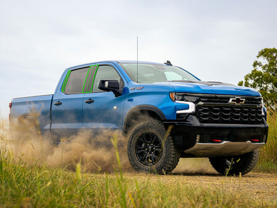 chevrolet silverado 2019-2024 (1500 crew / extended cab) Pillar Post Trim Installation Location