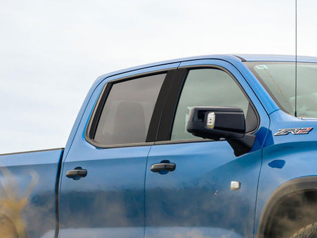 chevrolet silverado 2019-2024 (1500 crew / extended cab) Matte Black Pillar Cover Diagram
