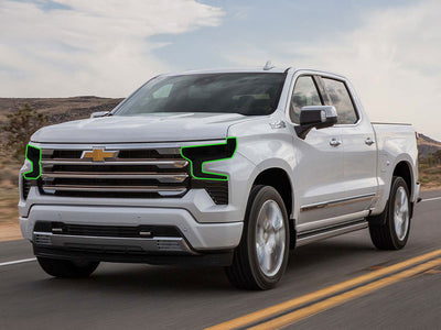 chevrolet silverado 2019-2024 (1500, led) Headlight Tint Location