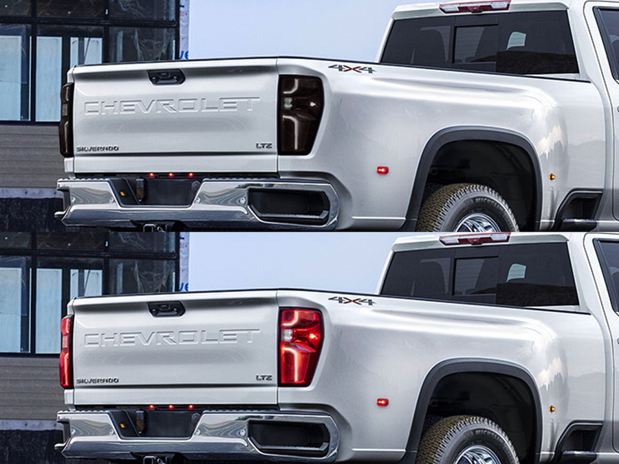 silverado (2500 / 3500) Before and After Smoked Taillights