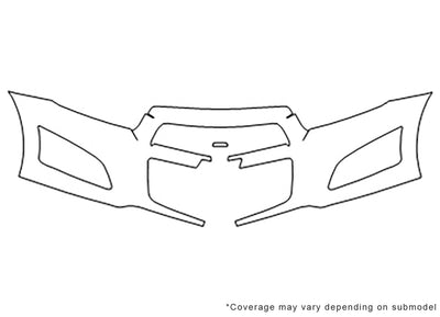 sonic Avery Dennison Clear Bra Bumper Precut PPF Diagram