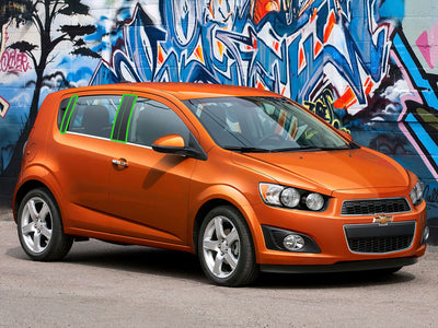 chevrolet sonic 2012-2015 (hatchback) Pillar Post Trim Installation Location