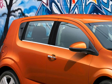 chevrolet sonic 2012-2015 (hatchback) Brushed Aluminum Black Pillar Cover Diagram