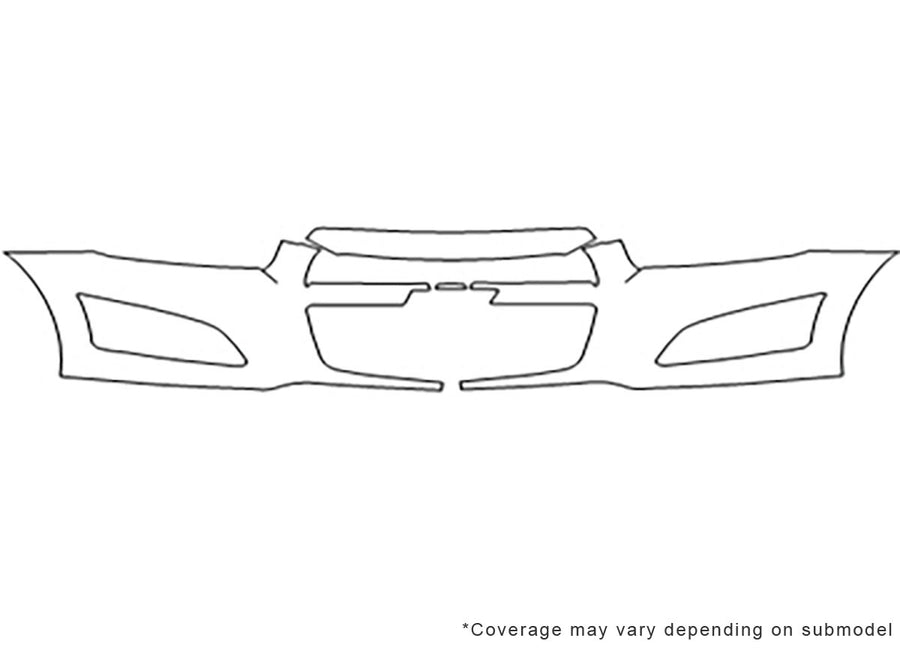 sonic Avery Dennison Clear Bra Bumper Precut PPF Diagram
