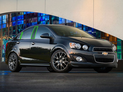 chevrolet sonic 2012-2015 (sedan) Pillar Post Trim Installation Location