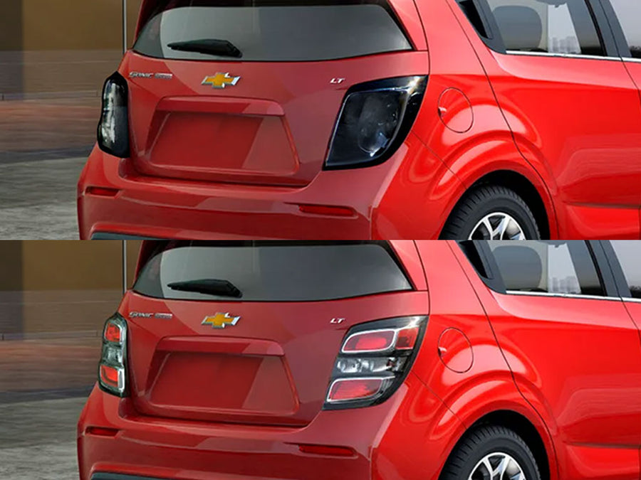 sonic (hatchback) Before and After Smoked Taillights