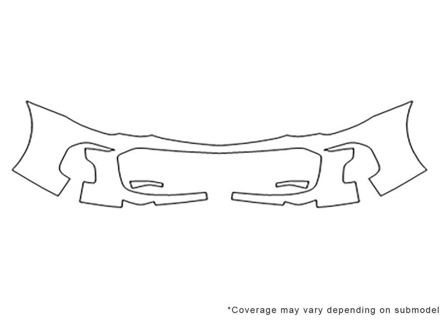 sonic 3M Clear Bra Bumper Precut PPF Diagram