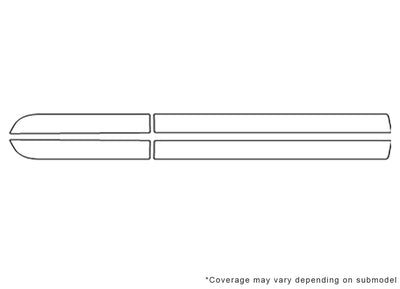 sonic 3M Clear Bra Door Cup Precut PPF Diagram