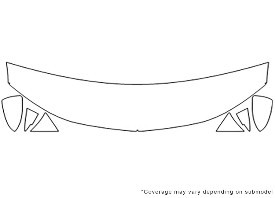 sonic Avery Dennison Clear Bra Hood Precut PPF Diagram