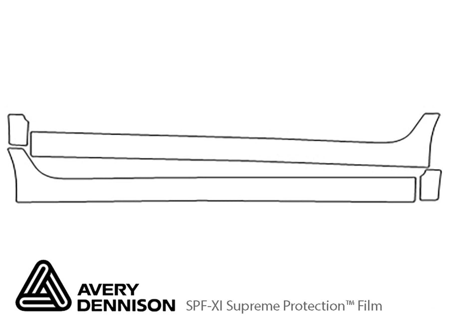 spark Avery Dennison Clear Bra Door Cup Precut PPF Diagram