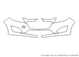 spark 3M Clear Bra Bumper Precut PPF Diagram